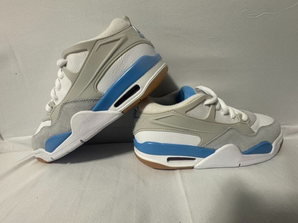 New Authentic Air Jordan 4 RM White legend Blue US Womens 6 or Youth 4.5 #148